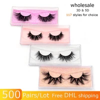 visofree 500 pairslot wholesale 3d real mink eyelashes high quality false eyelashes extension 101 styles mink lashes bulk