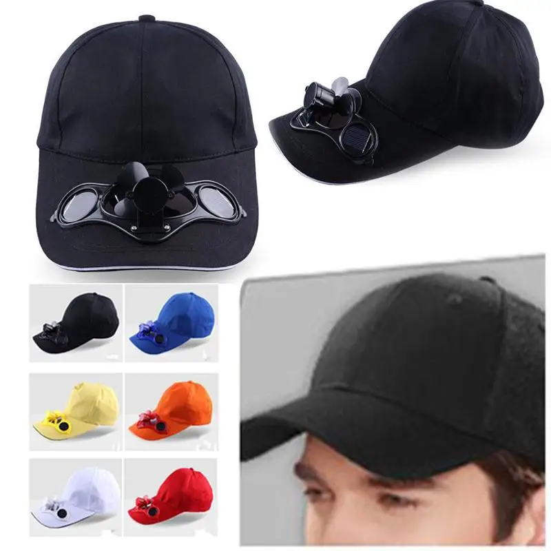 

with Hat Fishing Hat Sport & Outoor Cycling Power Solar Summer Sun Fan for