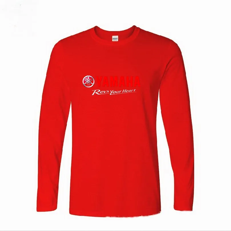 Мужская футболка Повседневная мужская модная фирменная yamaha revs your heart prints