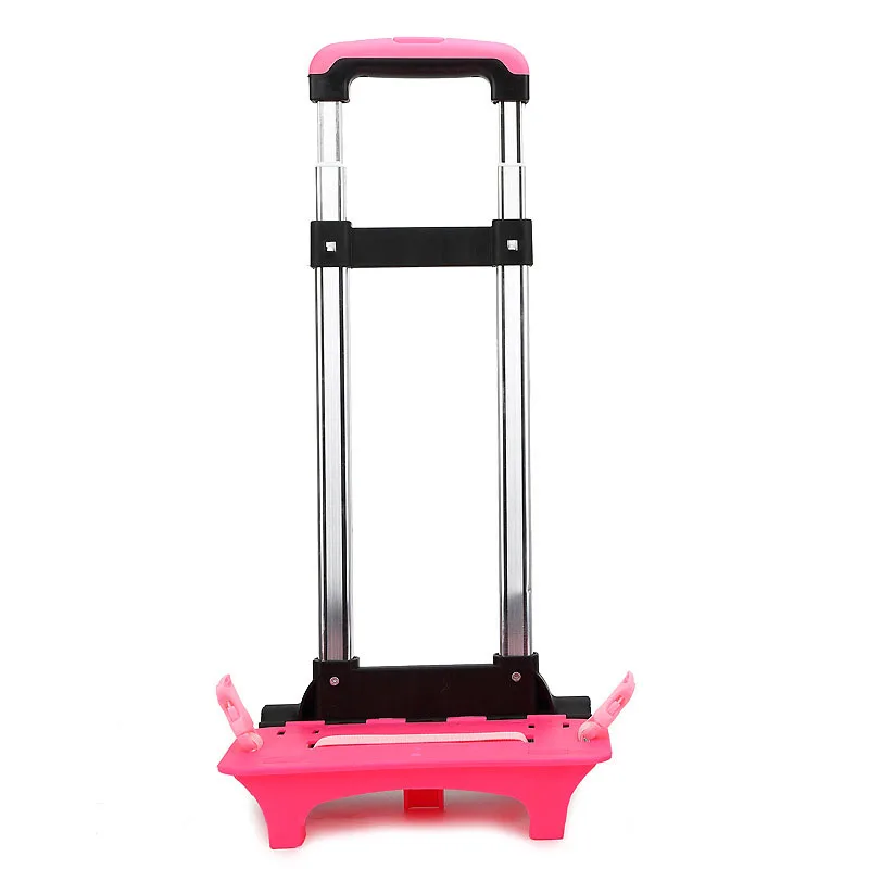Red Glowing 2 wheels Jiyaru тяга для детского рюкзака из алюминиевого сплава тяга детская тележка школьная сумка тяга Кронштейн для детского школьного рюкзака - Цвет: Red Glowing 2 wheels