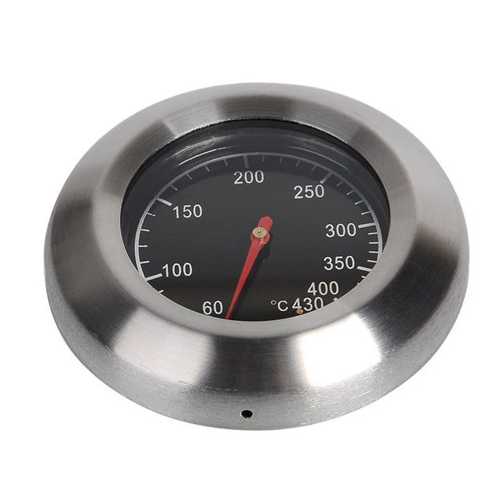 

1pc 7.6cm Outdoor Stainless Steel Bbq Temperature Controller Oven Thermometer Temp Gauge BBQ Temperature Gauge Meter Outdoor