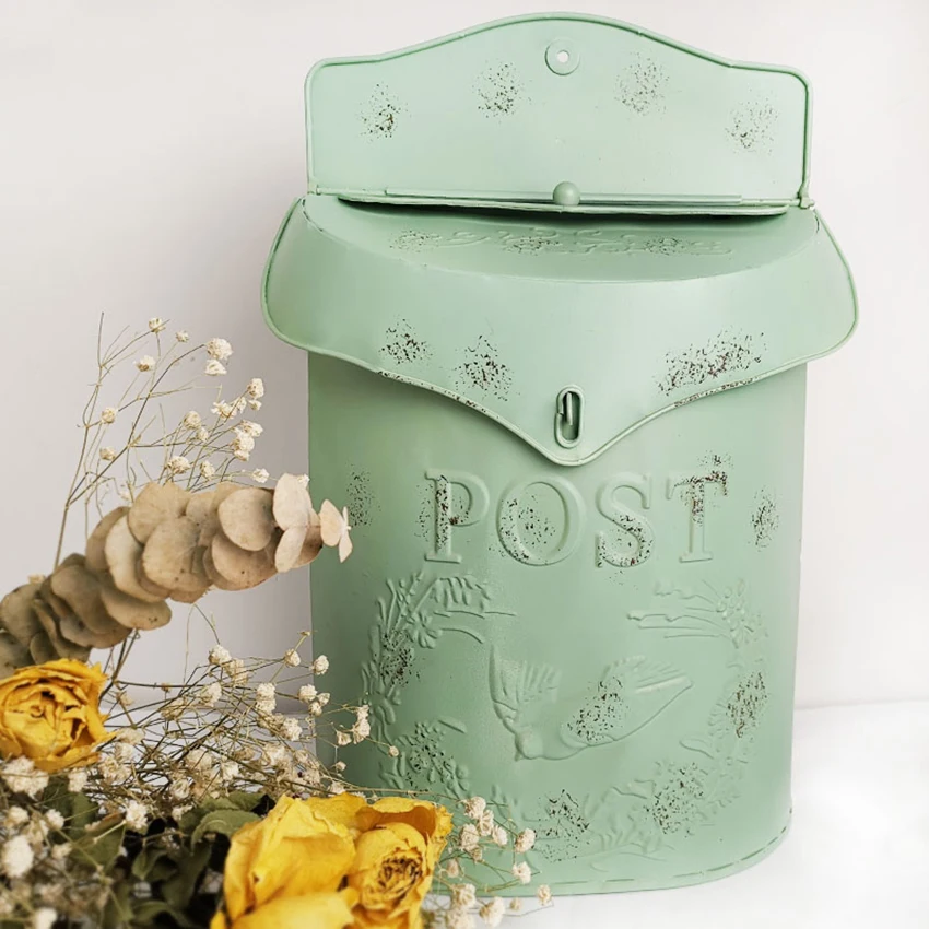 Винтажный металлический почтовый ящик ZJMZYM