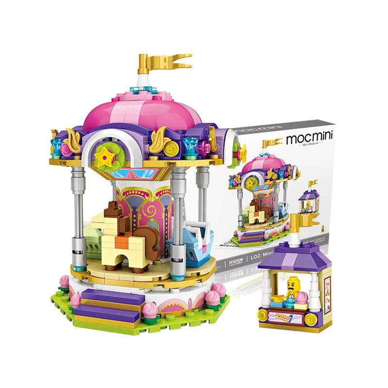 

Loz Mini Street View City Building Blocks for Kids Toys Model Blocks Action Figures Educational Diy Toy for Children Boys Girls