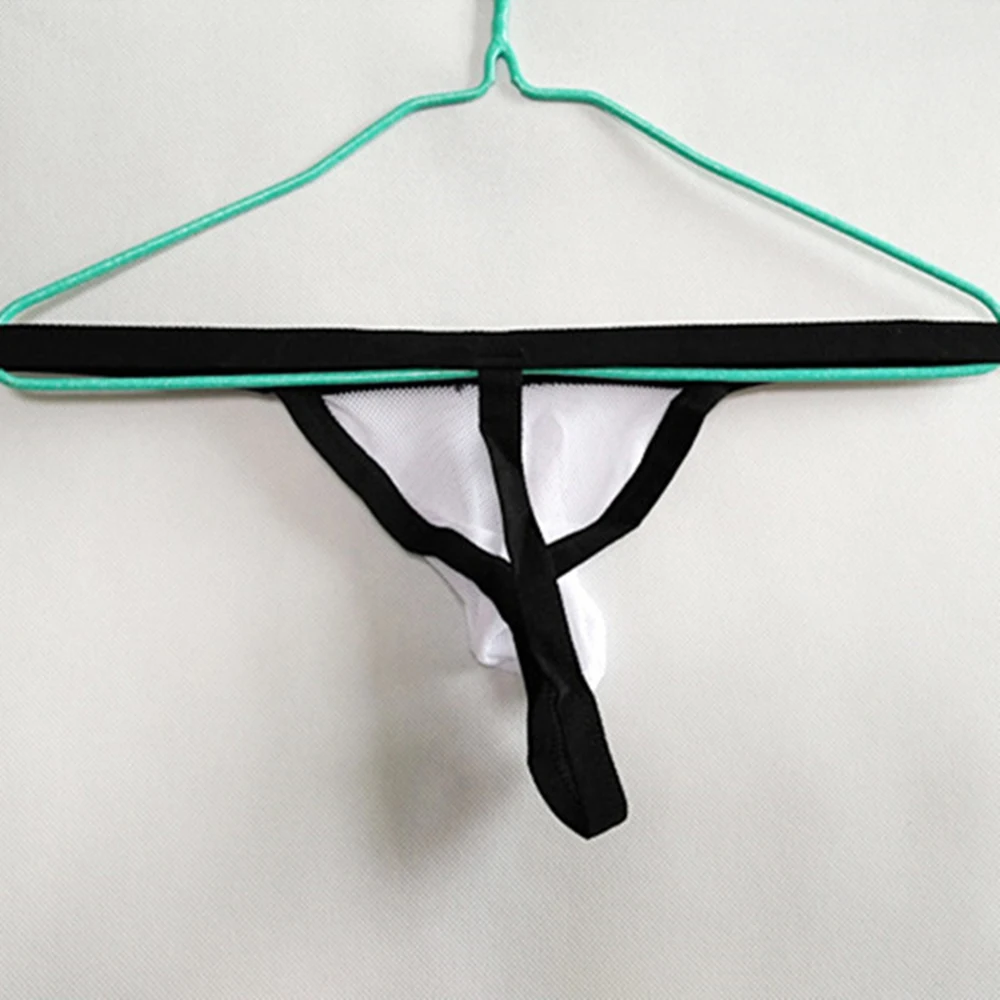 

Men's Micro Thong Underwear See-through Mini G-Strings Pouch Breathable Briefs New Men's Underwear Transparent Elastic Briefs