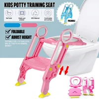 kids potty training seat step folding portable 2 colors with step stool stool ladder for child toddler toilet chair seat