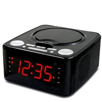 home cd mp3 disc player usb music alarm clock bluetooth speaker portable fm radio repeat play learning machine sound aux input