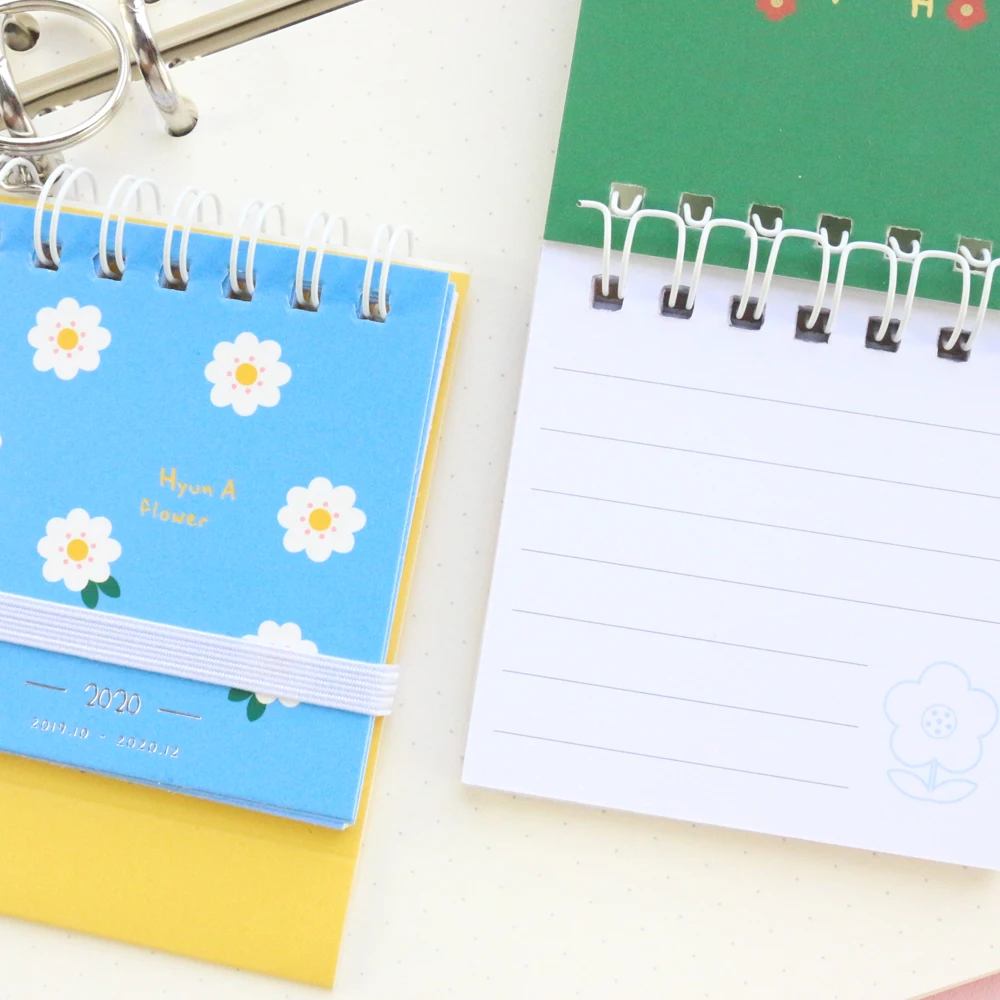 Domikee новый милый мини 2020 год карманный календарь офис школа студент цветочный