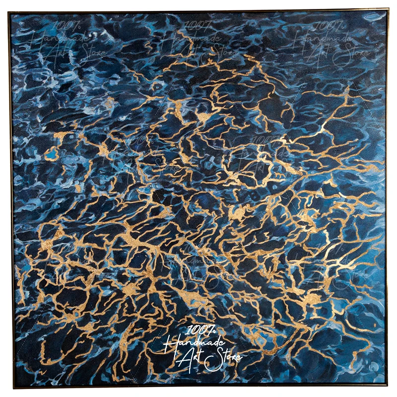 

decoration canvas Oil Painting High Quality Hand-painted Modern Golden Modern Art Oil Painting for All Kinds of Wall Decor