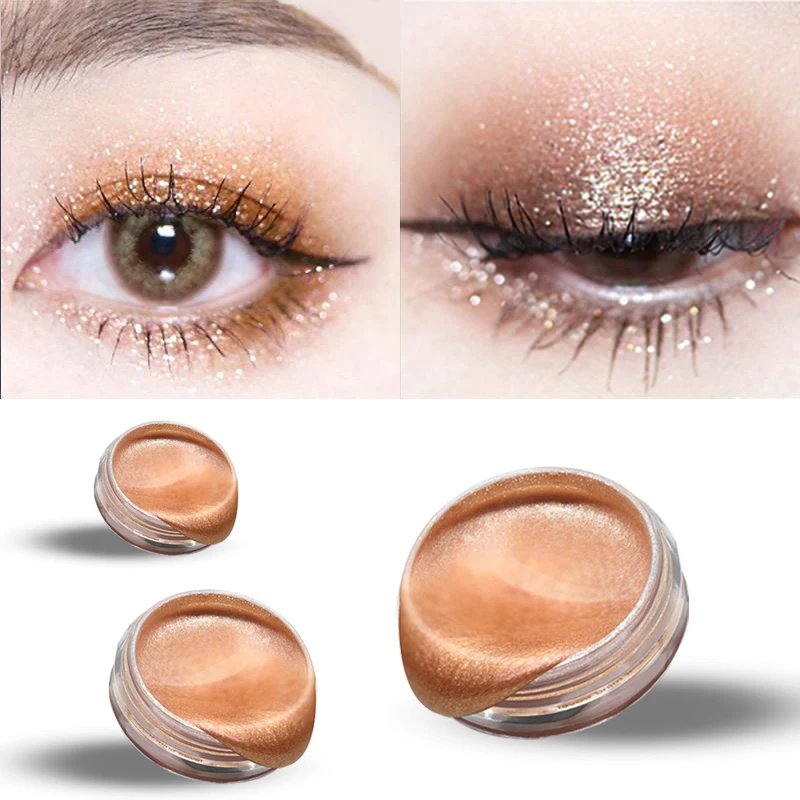 Слабый макияж жидкий блеск тени для век ручка водостойкие длительное мерцание