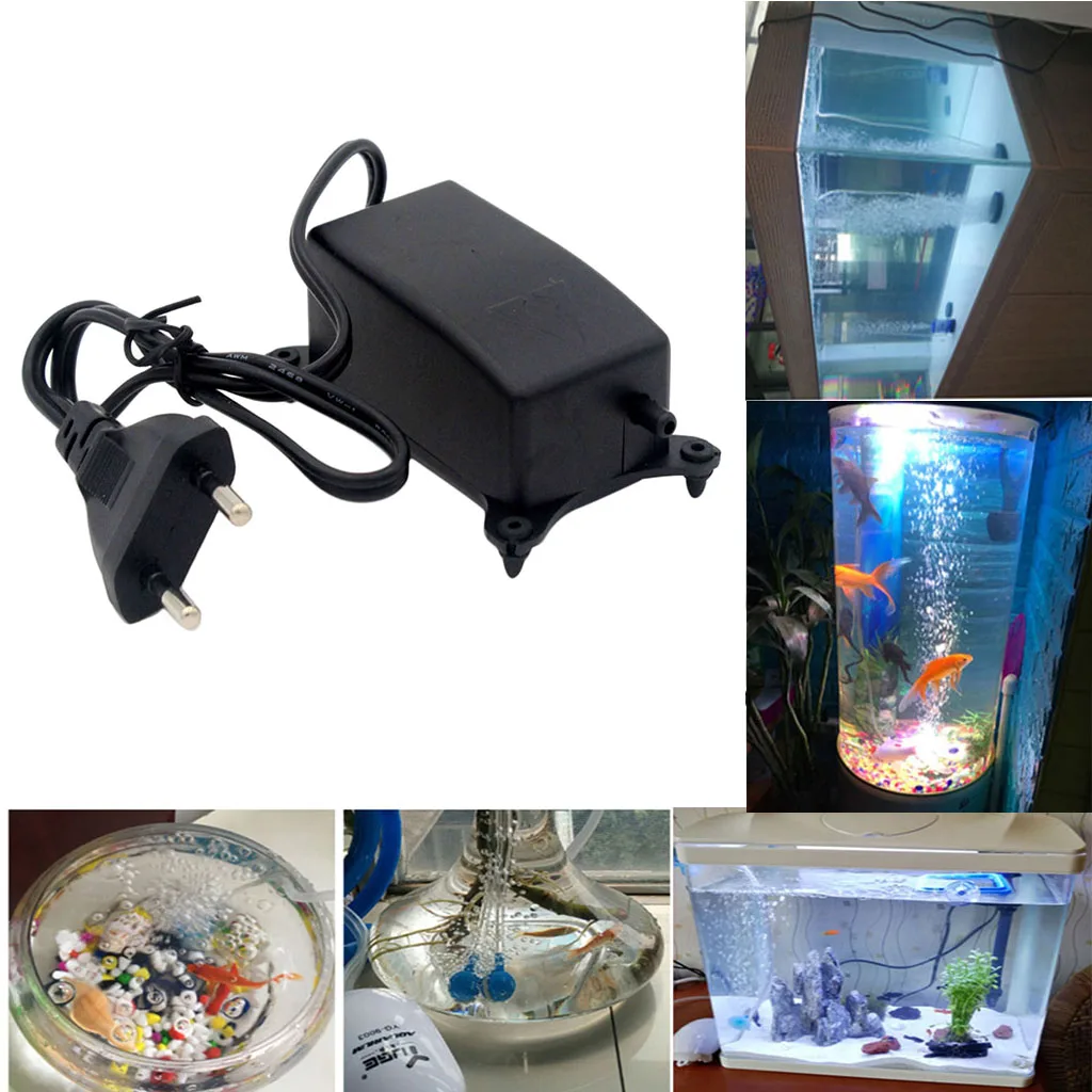 Aquarium Air Pump Silent Oxygen Water Pump Aerator for Fish Tank Ponds 72L/H, Aquarium Fish Supplies