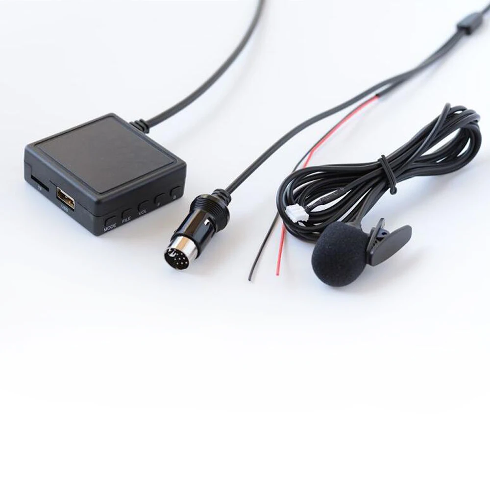 Автомобильный Bluetooth AUX USB адаптер для микрофона беспроводной звонков Handsfree Kenwood 13