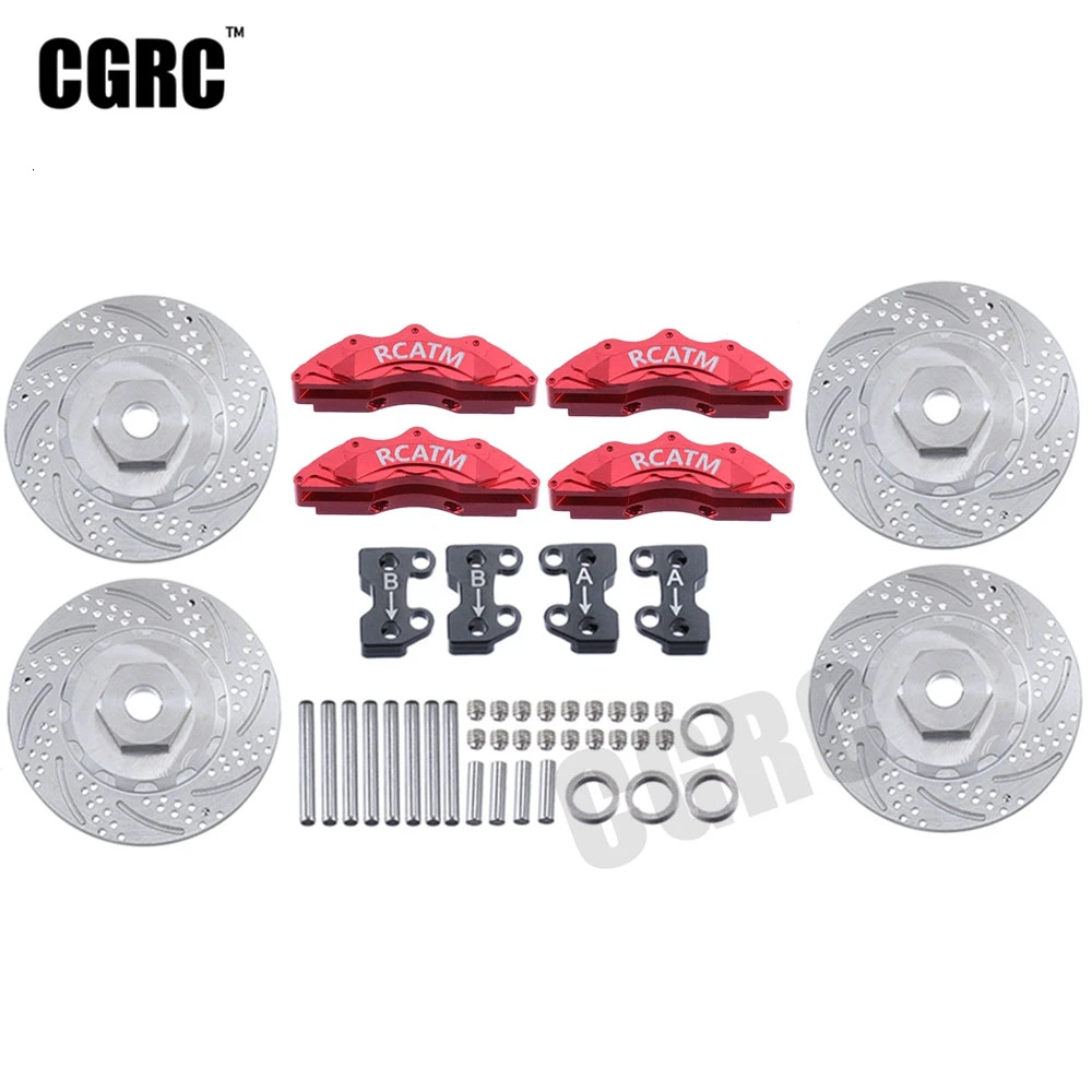 4 шт. металлические передние и задние тормозные диски с ЧПУ для 1/10 RC Crawler Car Traxxas TRX4