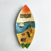 qiqipp mauritius canoe travel commemorative three dimensional refrigerator magnet featured home decoration magnet