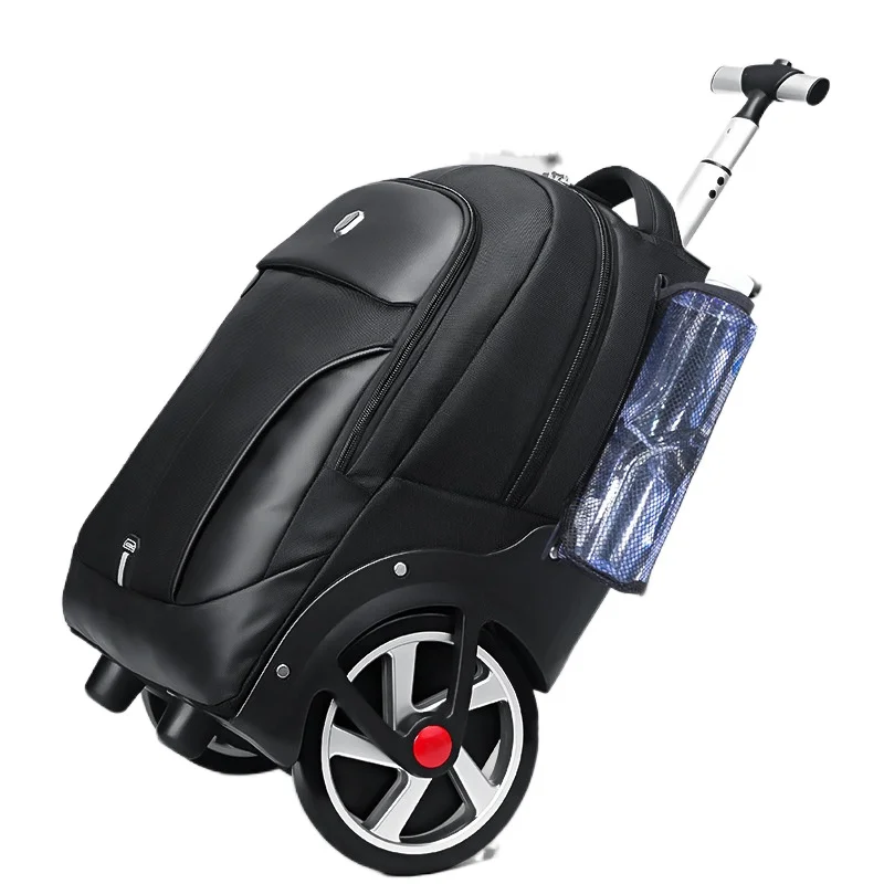 

Водонепроницаемый нейлоновый Дорожный чемодан на колесиках, рюкзак на колесиках для деловых поездок, вместительный чемодан