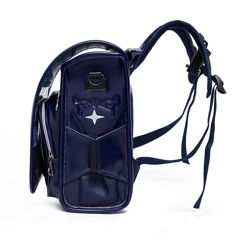 Японский Детский рюкзак из искусственной кожи ортопедическая школьная сумка для