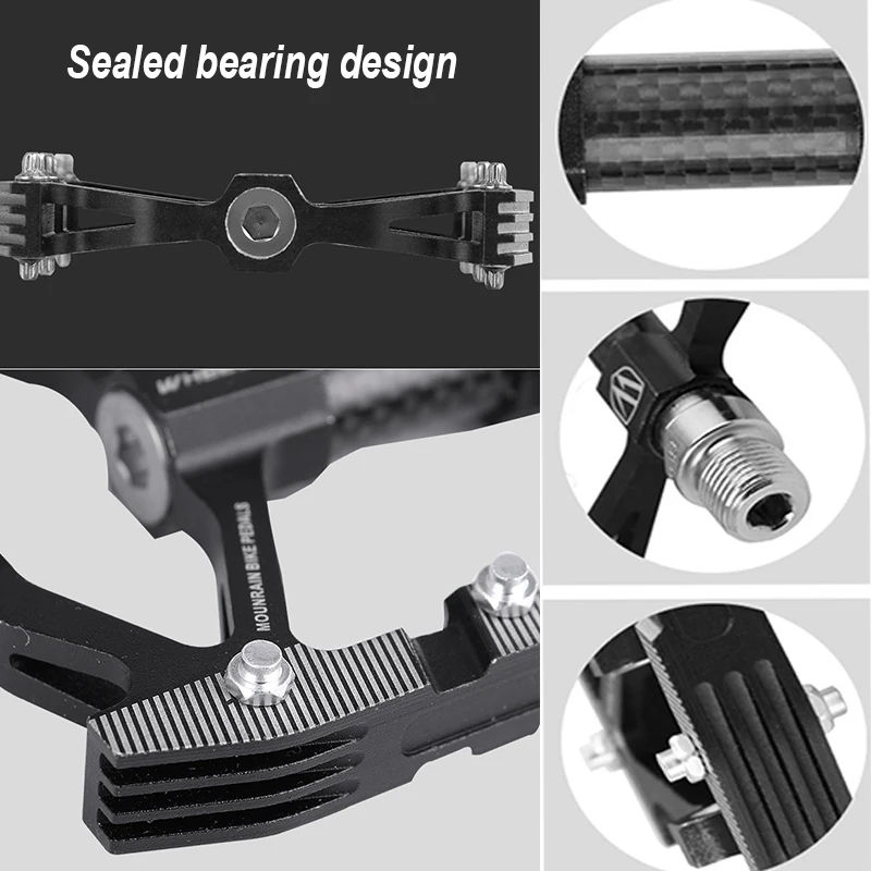 Велосипедные педали Нескользящие ультралегкие велосипедные с уплотненным