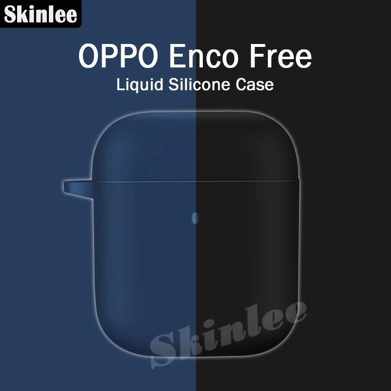 Жидкий силиконовый чехол Skinlee для OPPO Enco защитный беспроводных наушников