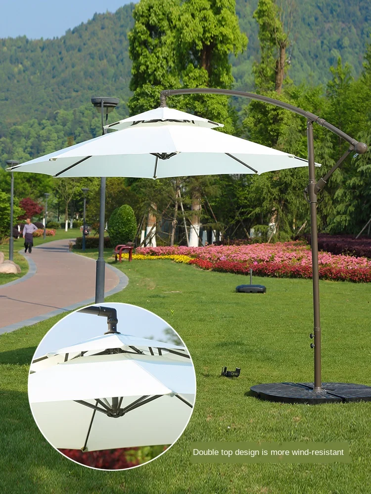 Bestellen 300 Cm Sonnenschirm Terrasse Sonnenschirm Regenschirm Abdeckung Hof Schwimmen Pool Strand Pergola Wasserdichte Outdoor Garten Baldachin Sun Shelter