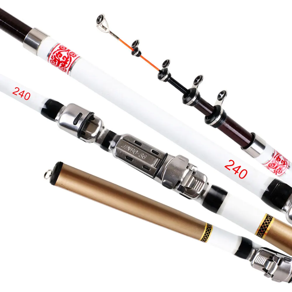 Portable Sport Goods Fishing Accessory Rod Fishingmen Colorful 2.4m Telescopic Convenient |