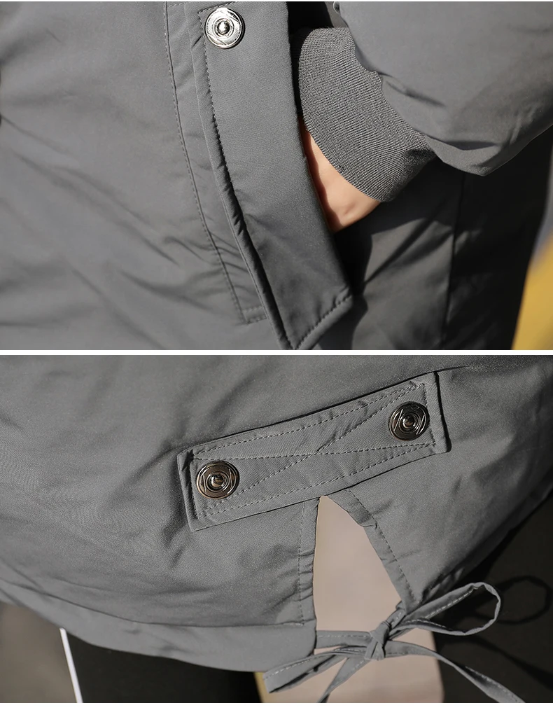 

Nice New Winter Down Cotton Jacket Clothes Whom Long Figure With Collars Letters With Thick cotton-padded Clothes BF Coat Ins