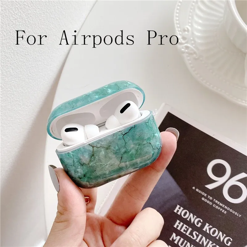 For Pro-7 Чехол для Apple Airpods с абстрактным мраморным узором, чехол для наушников, чехол для Air pods Pro, Роскошный чехол для наушников с раковиной, чехол для наушников s Funda - Цвет: For Pro-7