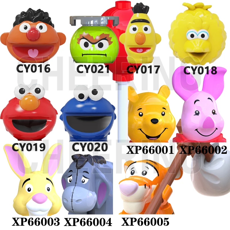 

Cartoon Figures IN STOCK One Set Sale Mini Building Blocks Christmas Gift Cute Bear Action Toys For Children XP6601-66005