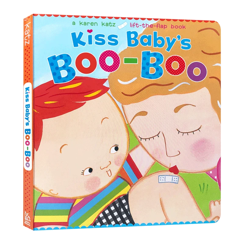 

Детская книжка с откидной крышкой Kiss Baby'S Boo-Boo, Karen Katz