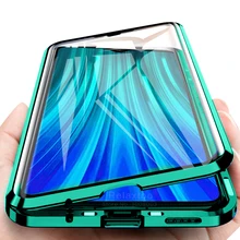 Металлический магнитный чехол с поворотом на 360 ° для xiaomi redmi note 8