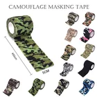 Камуфляжная самоклеящаяся повязка, эластичная лента в рулонах, защитная лента для охоты на открытом воздухе