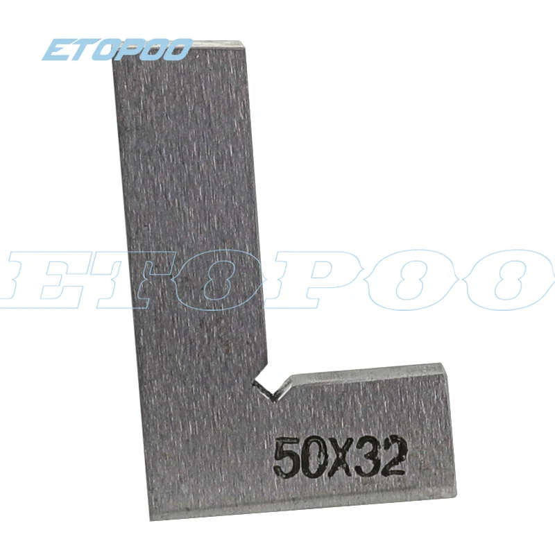 Квадратная линейка из нержавеющей стали Класс O 50*32 мм с лезвиями под углом 90