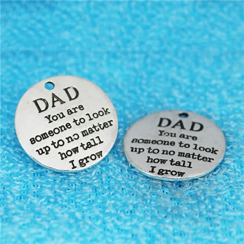 20 шт. 25 мм Φ надпись &quotпапа&quot ты кто то должен смотреть независимо от того как