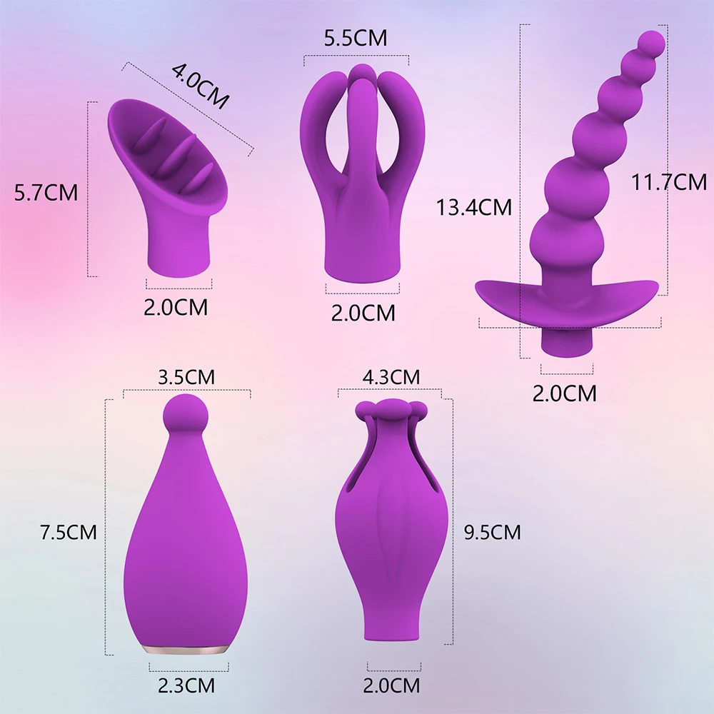 5 in1 Набор вибраторов Секс игрушки для пары G Spot Стимулятор сосков массажер