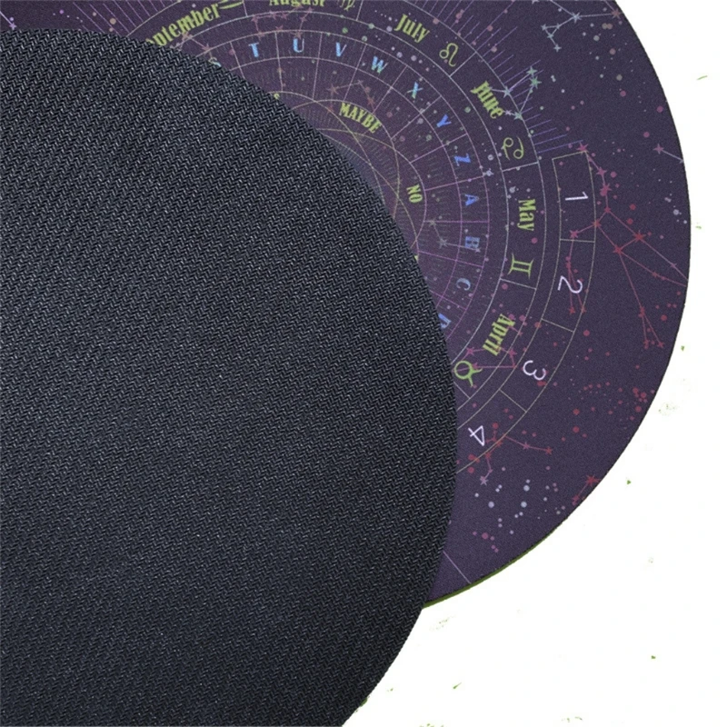 

Round Pendulum Divination Tablecloth Tarots Card Pad Runes Altar Table Cloth Constellation Magic Board Game Pad