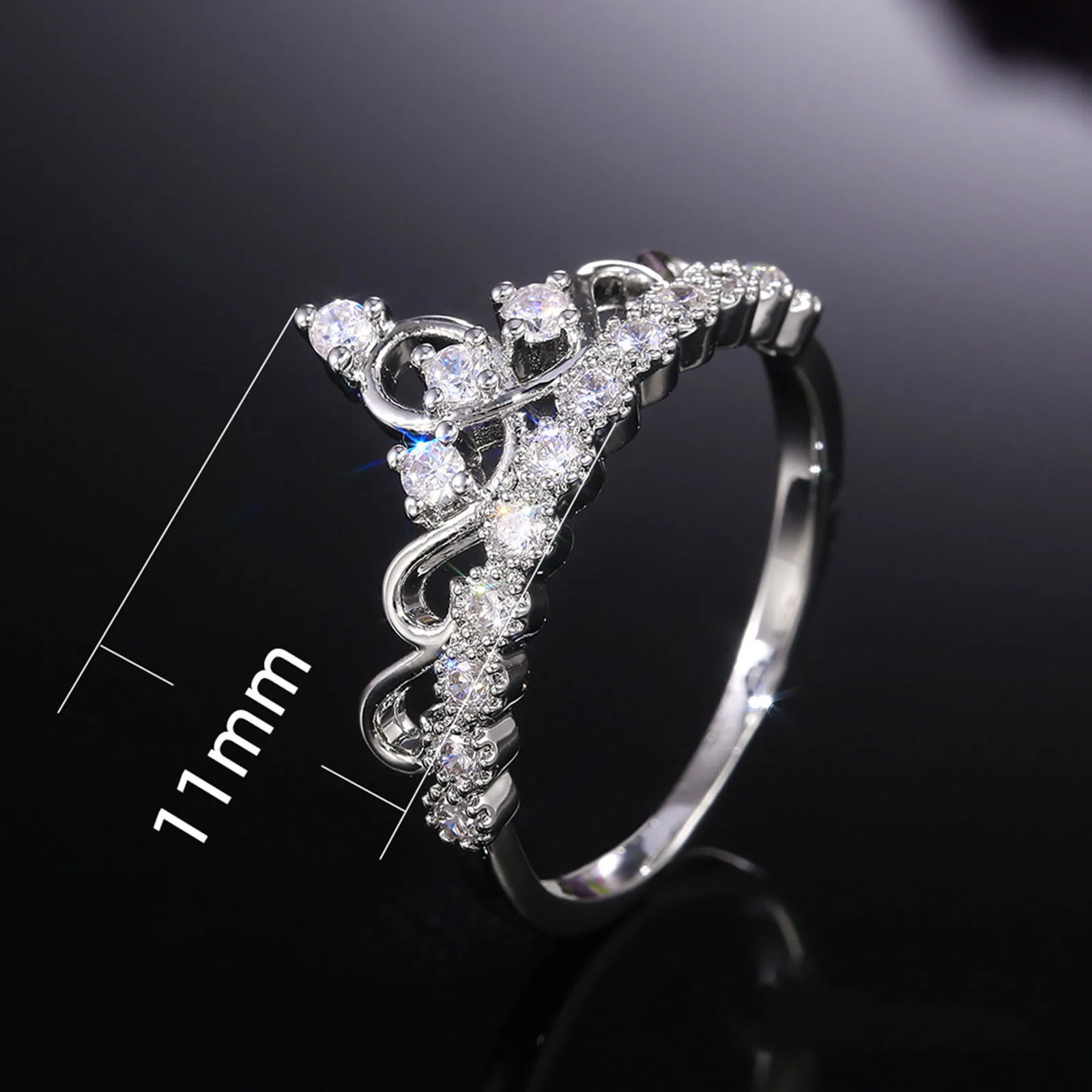 

Romantic Finger Rings Rhinestone Ring Fashion Women Creative Irregular Street Style Geometric Jewelry Exquisite Jewelry Ring R5