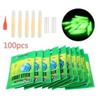 100 шт., флуоресцентные палочки для ночной рыбалки