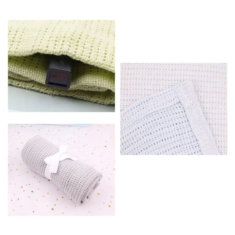 

Summer Baby Cotton Blanket Candy Color Kids Newborn Stroller Travel Blankets