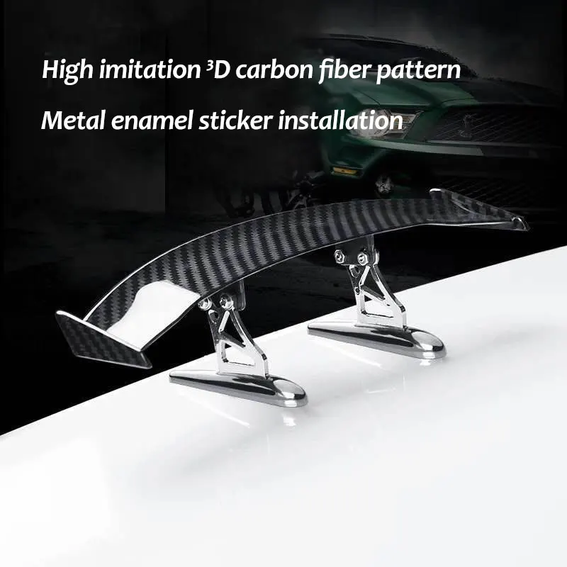 

Мини-спойлер для заднего багажника из углеродного волокна для всех автомобилей, Универсальный декоративный спойлер для модификации багажн...
