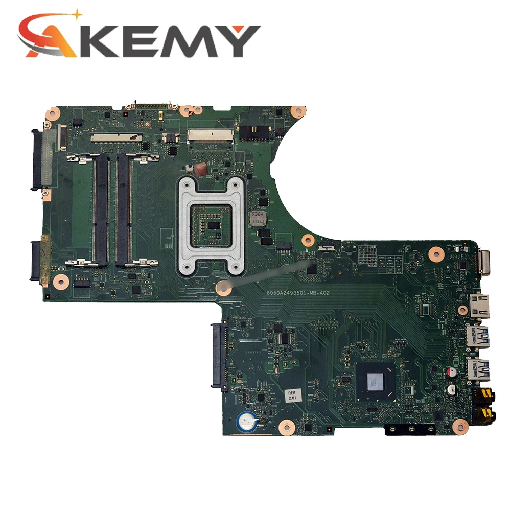 

AKEMY V000288020 For TOSHIBA Q0SMI0 X870 Laptop motherboard 6050A2493501-MB-A02 SLJ8E DDR3 Notebook Mainboard