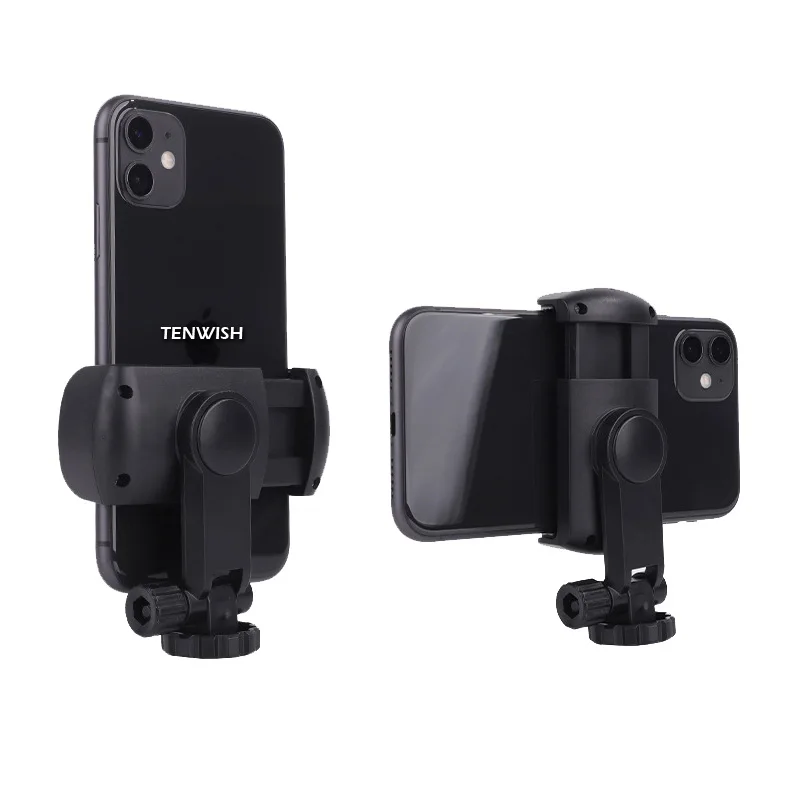 Вращающийся держатель TENWISH для смартфона с наклонной головкой зажим карданного
