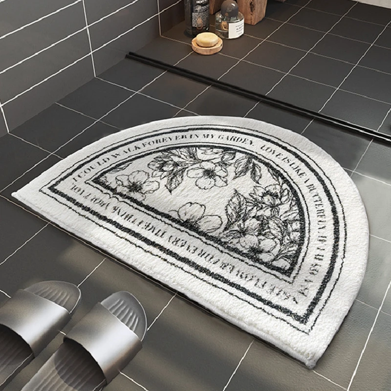 

Cashmere Bath Mat Bathroom Non-slip Carpet Soft Comfortable Bedroom Toilet Door Mat Bathtub Absorbent Rugs Home Floor Decor