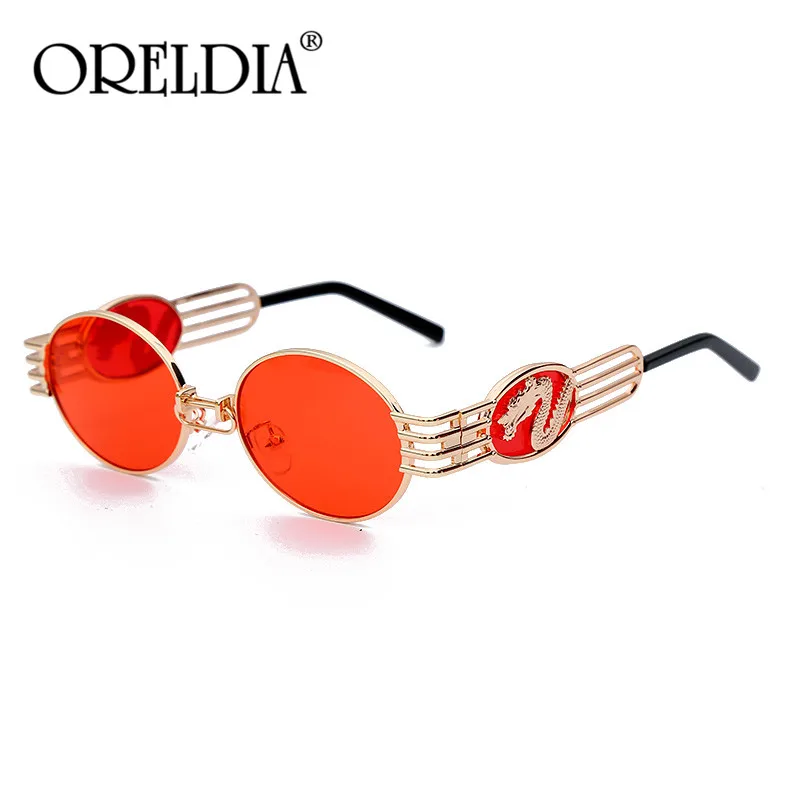 2019 Винтажные Солнцезащитные очки в стиле стимпанк мужские роскошные брендовые