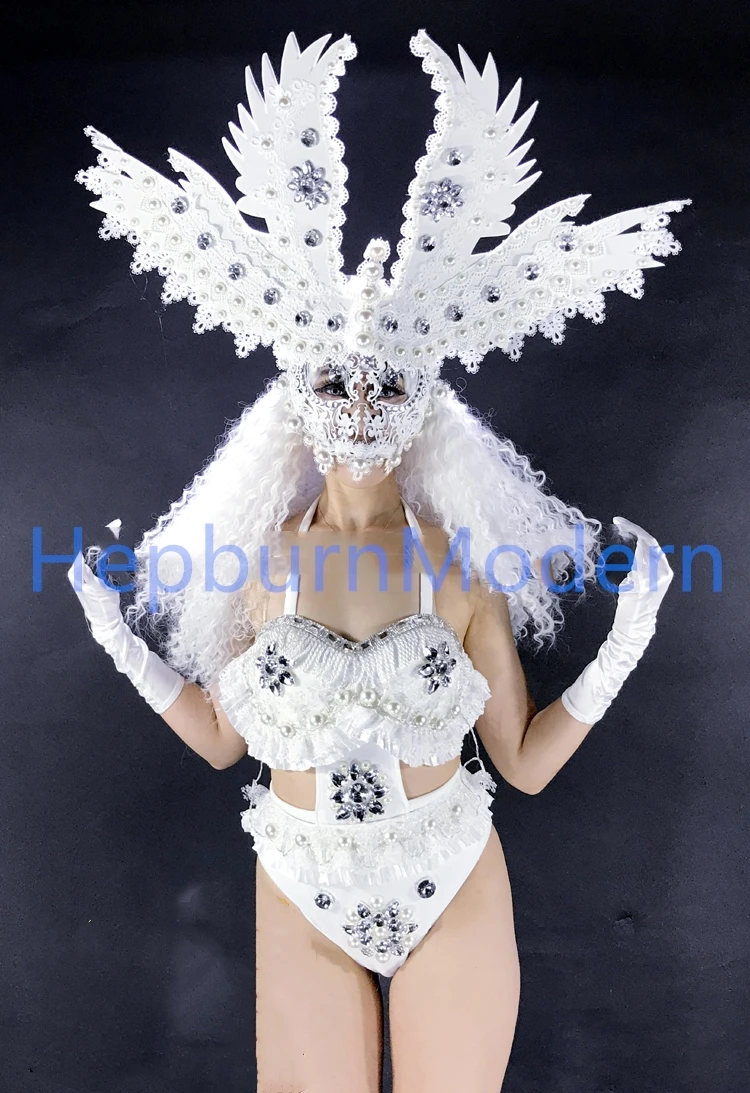Костюм Богини роскошный таинственный женский костюм ангела с белыми перьями для