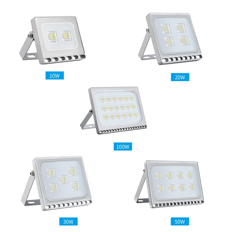 1 шт. ультратонкий Светодиодный прожектор 150 Вт 200 300 500 IP65 110 В/220 В Refletor Наружное