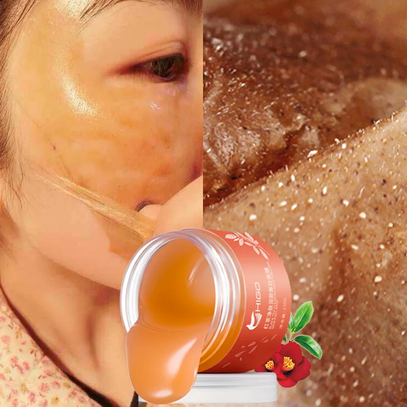 Черная чайная маска для лица 150 г маска-кольцо удаления черных точек пилинг