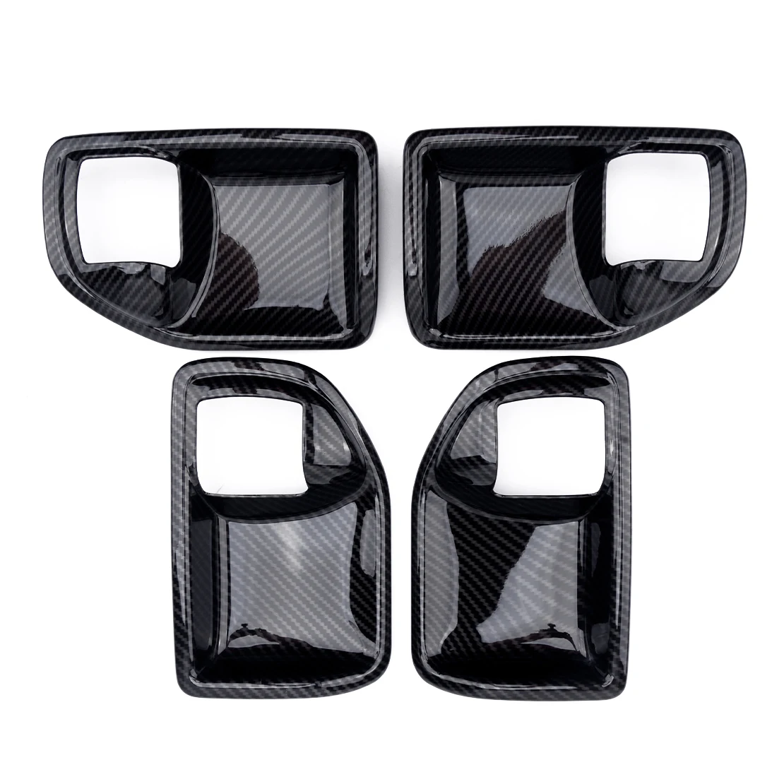 

4Pcs Carbon Fiber Style Interior Door Handle Bowl Trim Cover Fit for Jeep Wrangler JK 2011 2012 2013 2014 2015 2016 2017