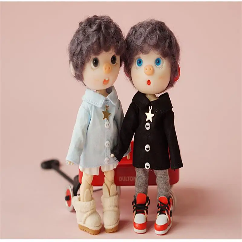 1 шт. Симпатичные куклы ob11 звезда рубашка Длинная Однотонная для 1/12 bjd аксессуары