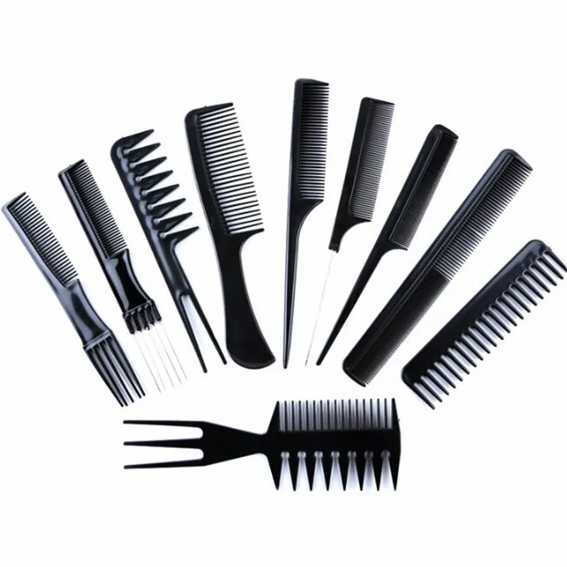 

10 Pcs Hairdressing Comb Women's special hair Anti-static Massage Comb Straight Hair Tangle Environmentally Friendly Plastic