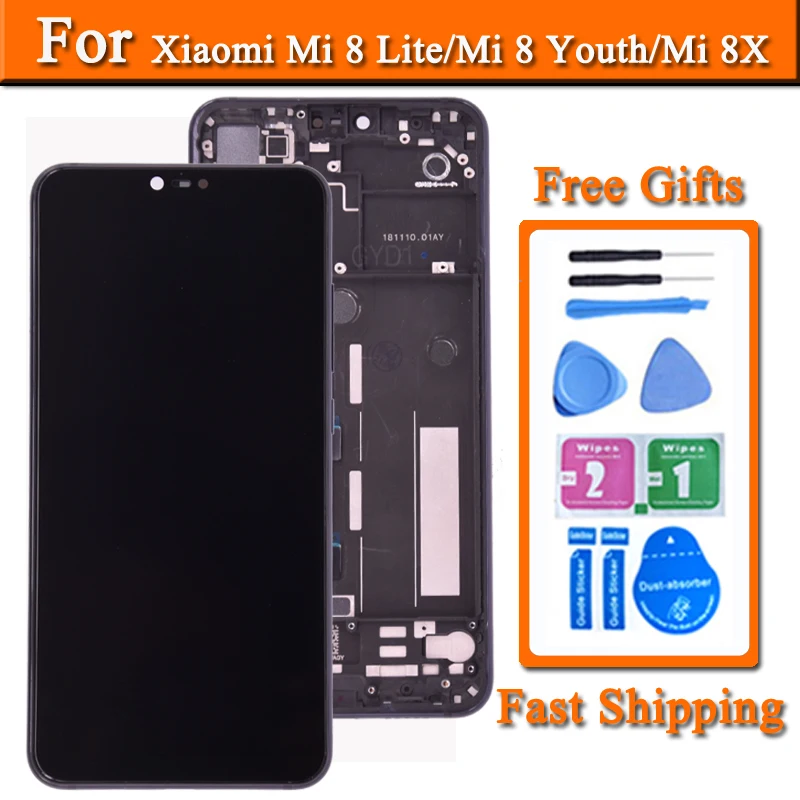Экран 6 26 дюймов для Xiaomi Mi 8 Lite ЖК сенсорный экран дигитайзер панель Youth 8X дисплей