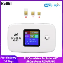 KuWFi 4G Wifi Router 150Mbps Unlocked 3G 4G Lte Wireless Portable   Mobile Hotspot Car Wi-fi Router With Sim Card Slot