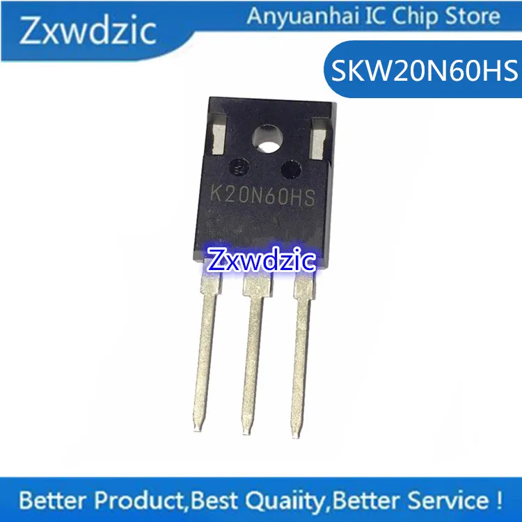 

10pcs 100% New Imported Original SKW20N60HS K20N60HS K20N60 TO-247 IGBT transistor600V 36A